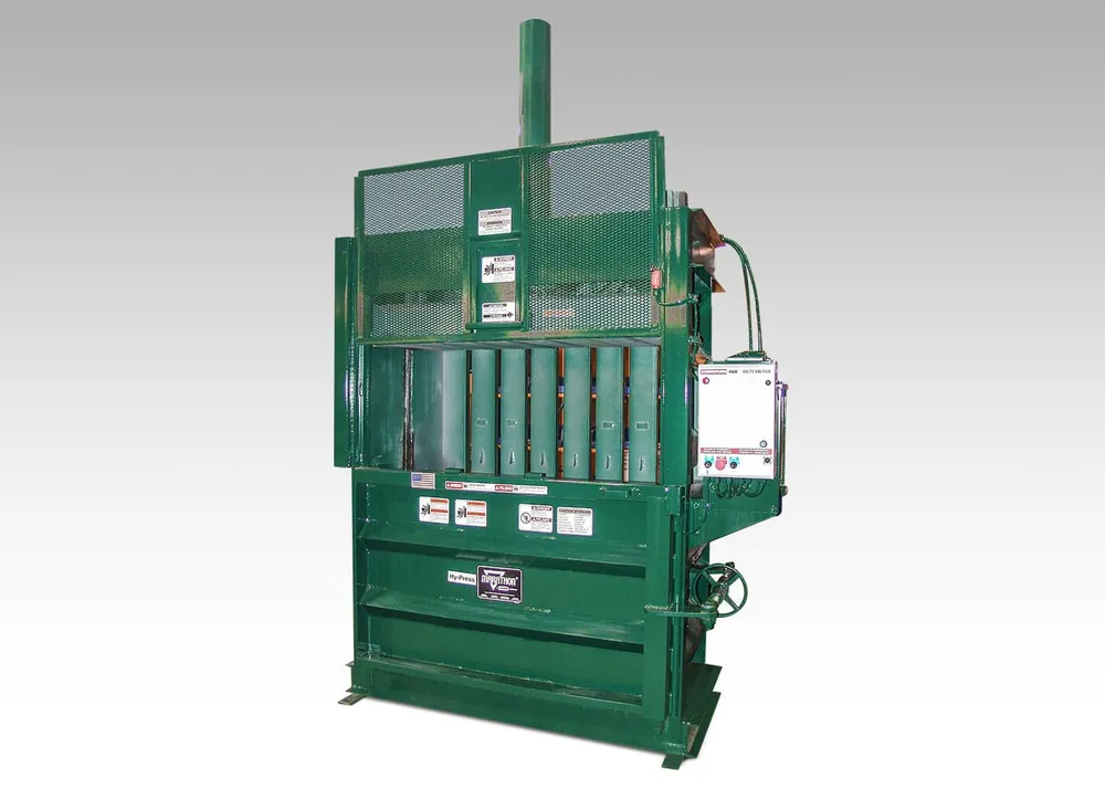 Green vertical mill-size waste baler